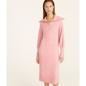 2. J.Crew Half-zip sweater-dress in supersoft yarn